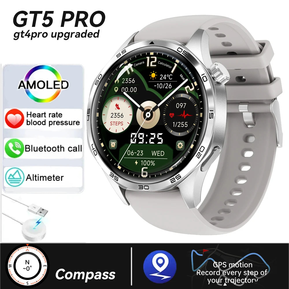 GT5 Smart Watch Pro – La montre connectée ultime écran AMOLED HD appel Bluetooth, du NFC