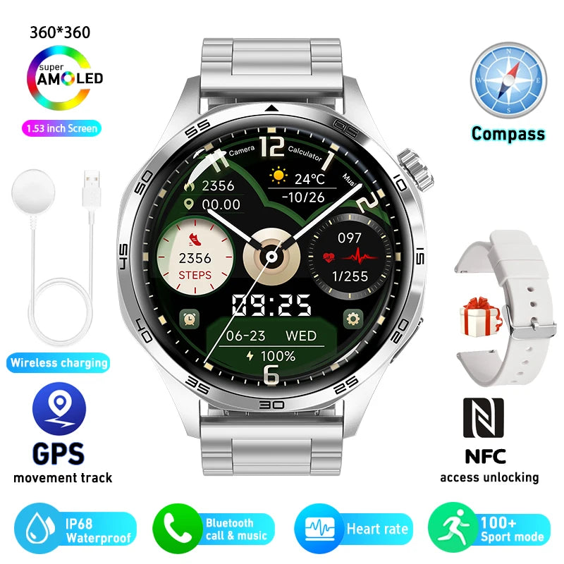 Huawei Watch GT 5 Pro – Montre Connectée 1,43" AMOLED, GPS Bi-bande, NFC, Appels Bluetooth, Étanchéité IP69K