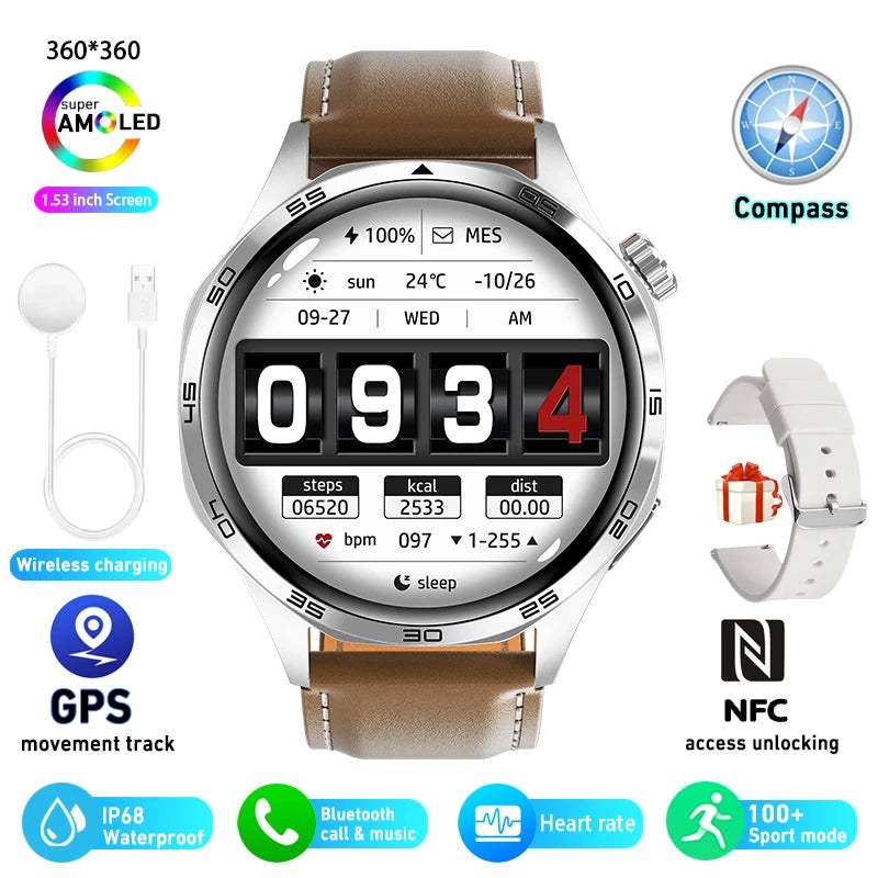 Huawei Watch GT 5 Pro – Montre Connectée 1,43" AMOLED, GPS Bi-bande, NFC, Appels Bluetooth, Étanchéité IP69K