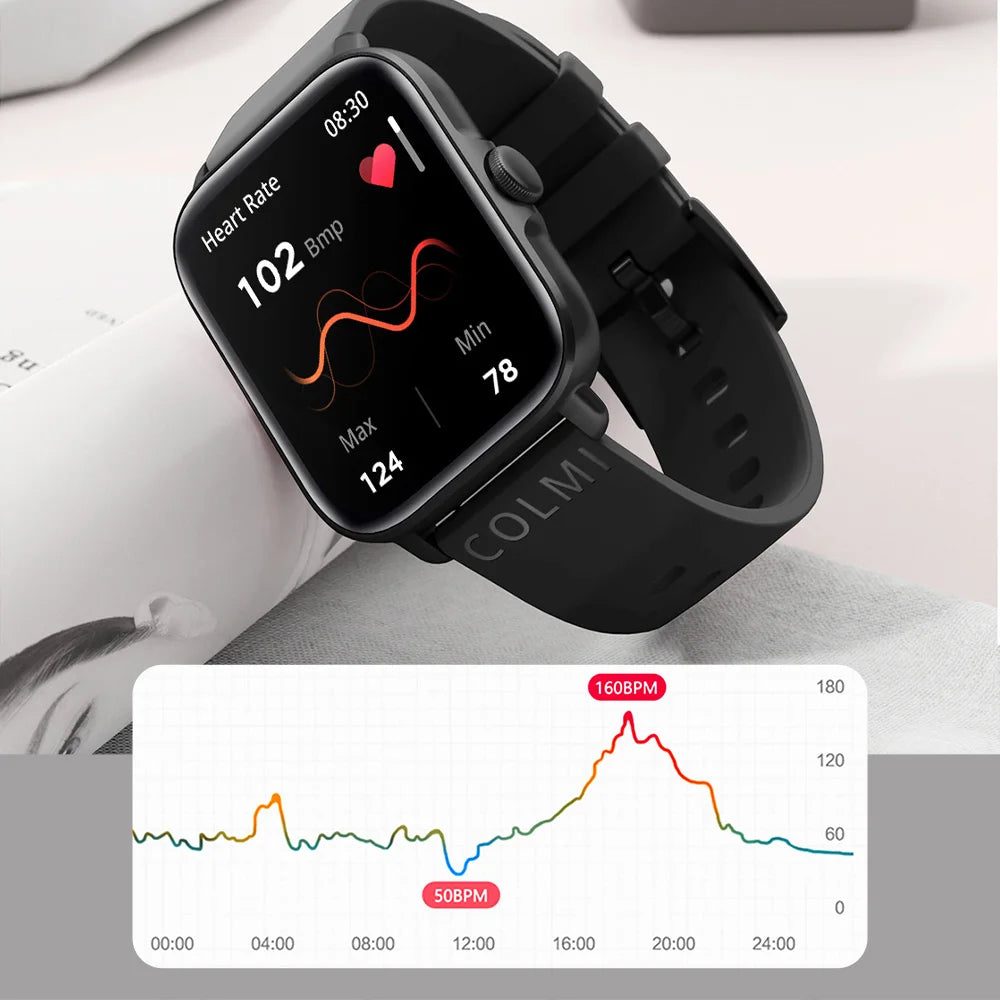 COLMI P28 Plus Bluetooth Réponse Appel Montre Intelligente Hommes IP67 étanche Femmes Cadran Appeler Smartwatch GTS3 GTS 3 pour Android iOS Téléphone