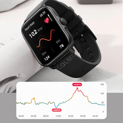 COLMI P28 Plus Bluetooth Réponse Appel Montre Intelligente Hommes IP67 étanche Femmes Cadran Appeler Smartwatch GTS3 GTS 3 pour Android iOS Téléphone