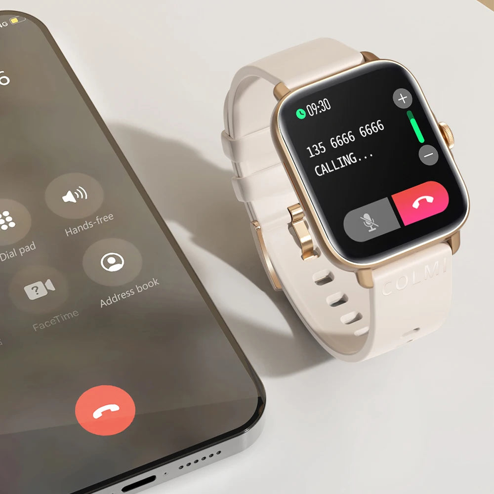 COLMI P28 Plus Bluetooth Réponse Appel Montre Intelligente Hommes IP67 étanche Femmes Cadran Appeler Smartwatch GTS3 GTS 3 pour Android iOS Téléphone