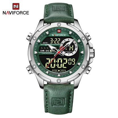 Montre Homme Naviforce – Double Affichage LED & Quartz, Sport Étanche avec Date