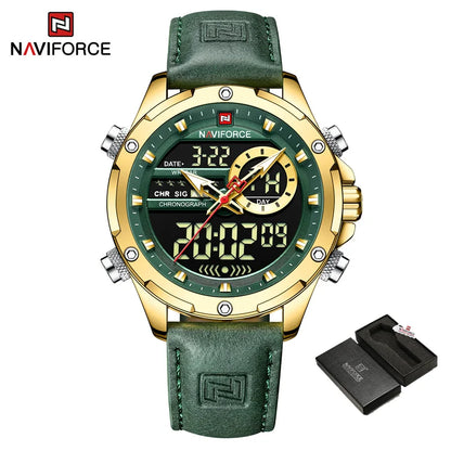 Montre Homme Naviforce – Double Affichage LED & Quartz, Sport Étanche avec Date