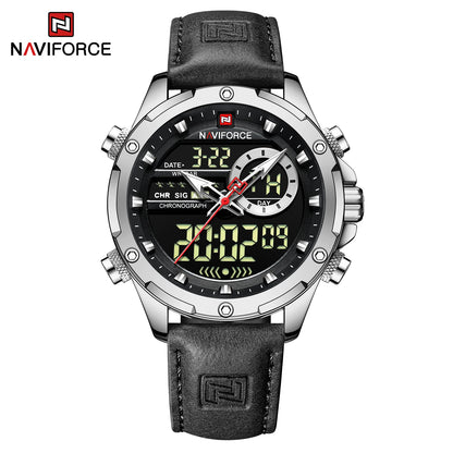 Montre Homme Naviforce – Double Affichage LED & Quartz, Sport Étanche avec Date