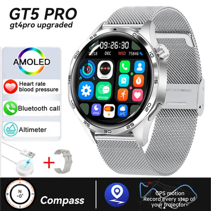 GT5 Smart Watch Pro – La montre connectée ultime écran AMOLED HD appel Bluetooth, du NFC