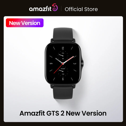Amazfit GTS 2 – Montre Connectée 43mm, Écran AMOLED, Alexa Intégrée, GPS, Suivi Santé & Sport