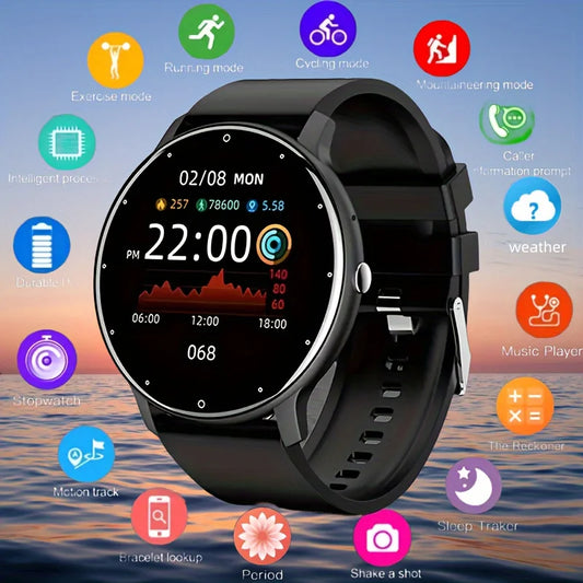 LIGE 2024 – Montre Connectée 1,32" avec Appels Bluetooth, 20 Modes Sport, Suivi Santé, Étanche IP67