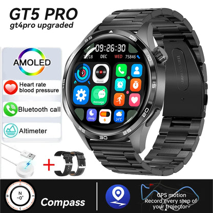 GT5 Smart Watch Pro – La montre connectée ultime écran AMOLED HD appel Bluetooth, du NFC