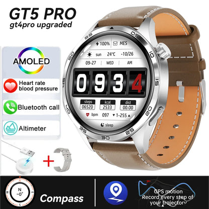 GT5 Smart Watch Pro – La montre connectée ultime écran AMOLED HD appel Bluetooth, du NFC