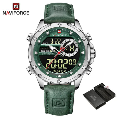 Montre Homme Naviforce – Double Affichage LED & Quartz, Sport Étanche avec Date