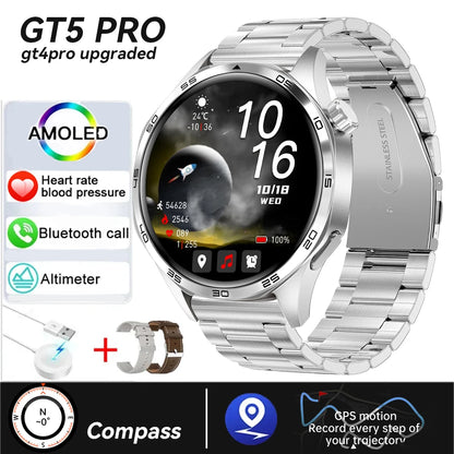 GT5 Smart Watch Pro – La montre connectée ultime écran AMOLED HD appel Bluetooth, du NFC
