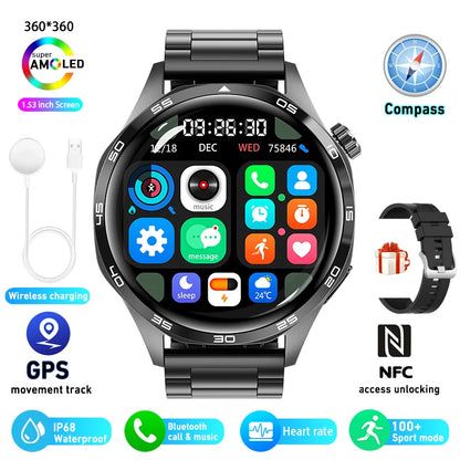 Huawei Watch GT 5 Pro – Montre Connectée 1,43" AMOLED, GPS Bi-bande, NFC, Appels Bluetooth, Étanchéité IP69K