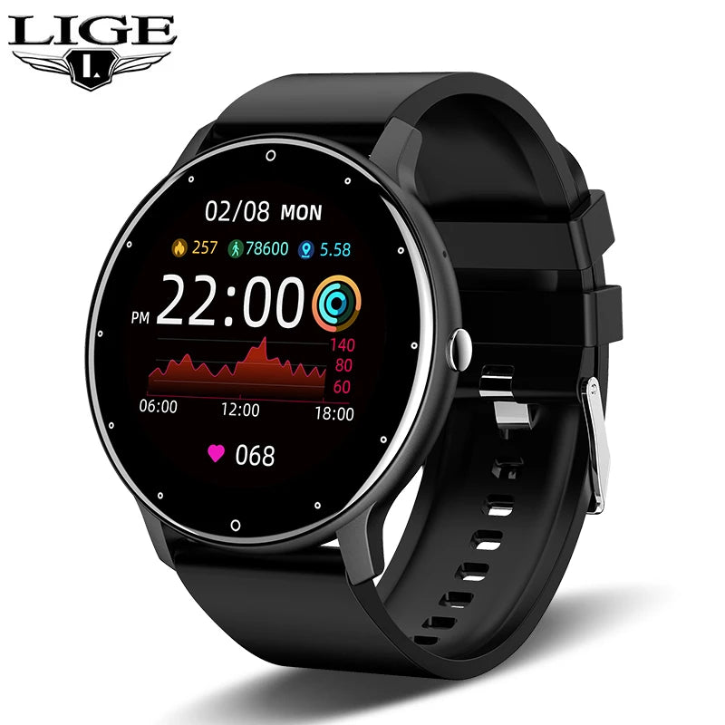 LIGE 2024 – Montre Connectée 1,32" avec Appels Bluetooth, 20 Modes Sport, Suivi Santé, Étanche IP67