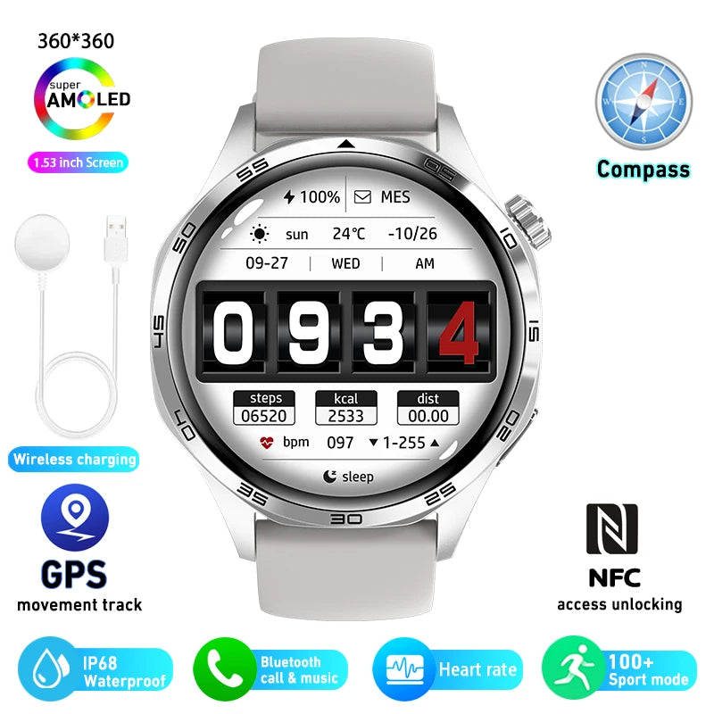 Huawei Watch GT 5 Pro – Montre Connectée 1,43" AMOLED, GPS Bi-bande, NFC, Appels Bluetooth, Étanchéité IP69K